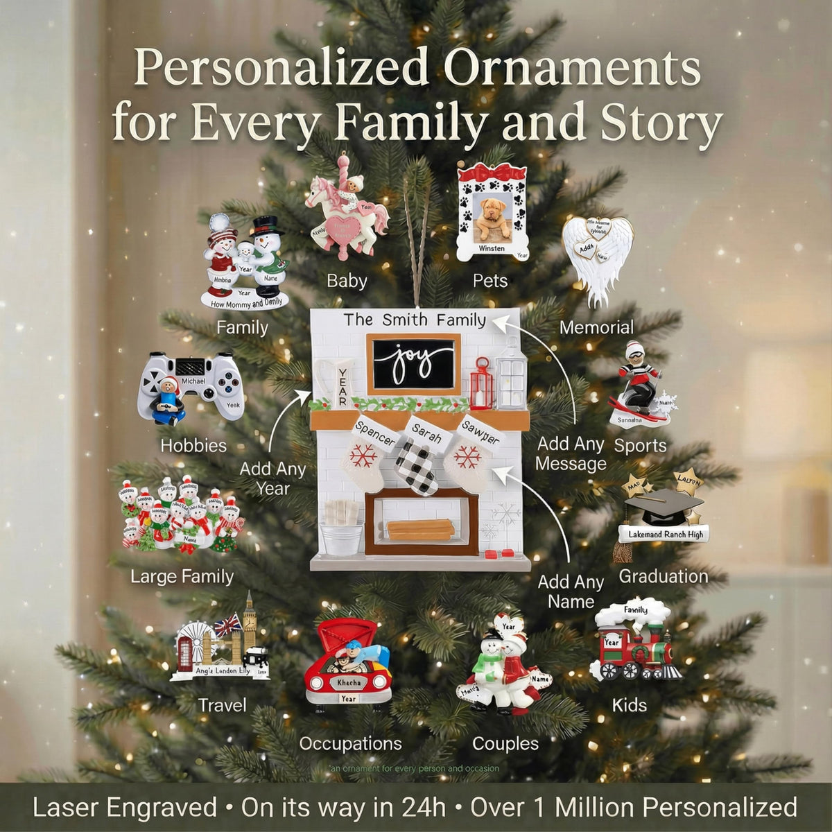New Job Ornament 2026 G980
