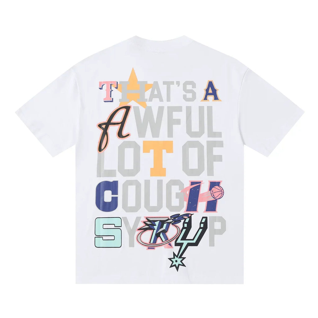 THAT'S A AWFUL LOT OF COUGH SYRUP Vintage Washed NBA Team Logo Mashup T-Shirt